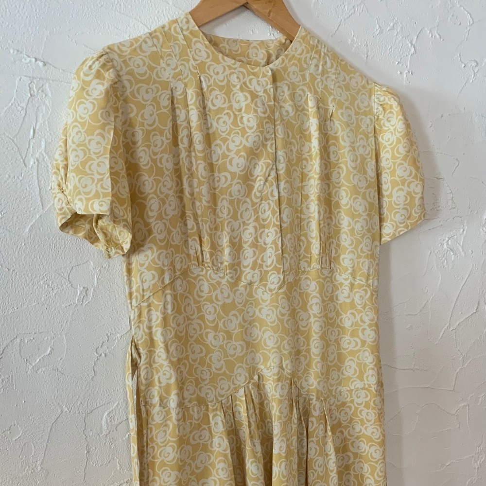 Vintage yellow cotton dress